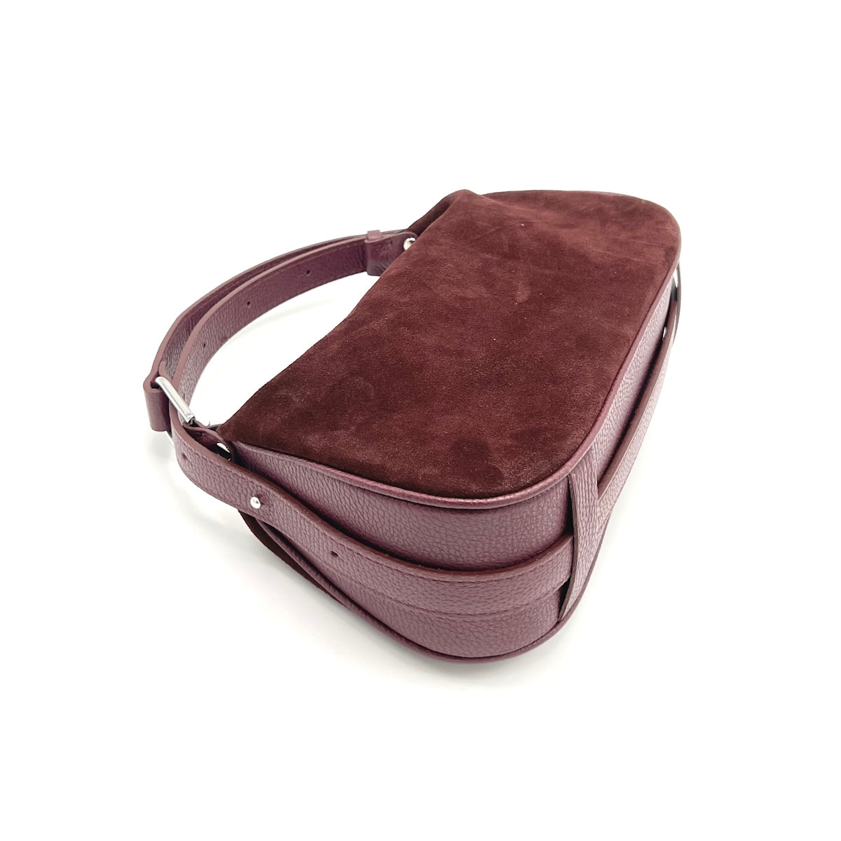Suede leather shoulder bag, Made in Italy, art. 112649