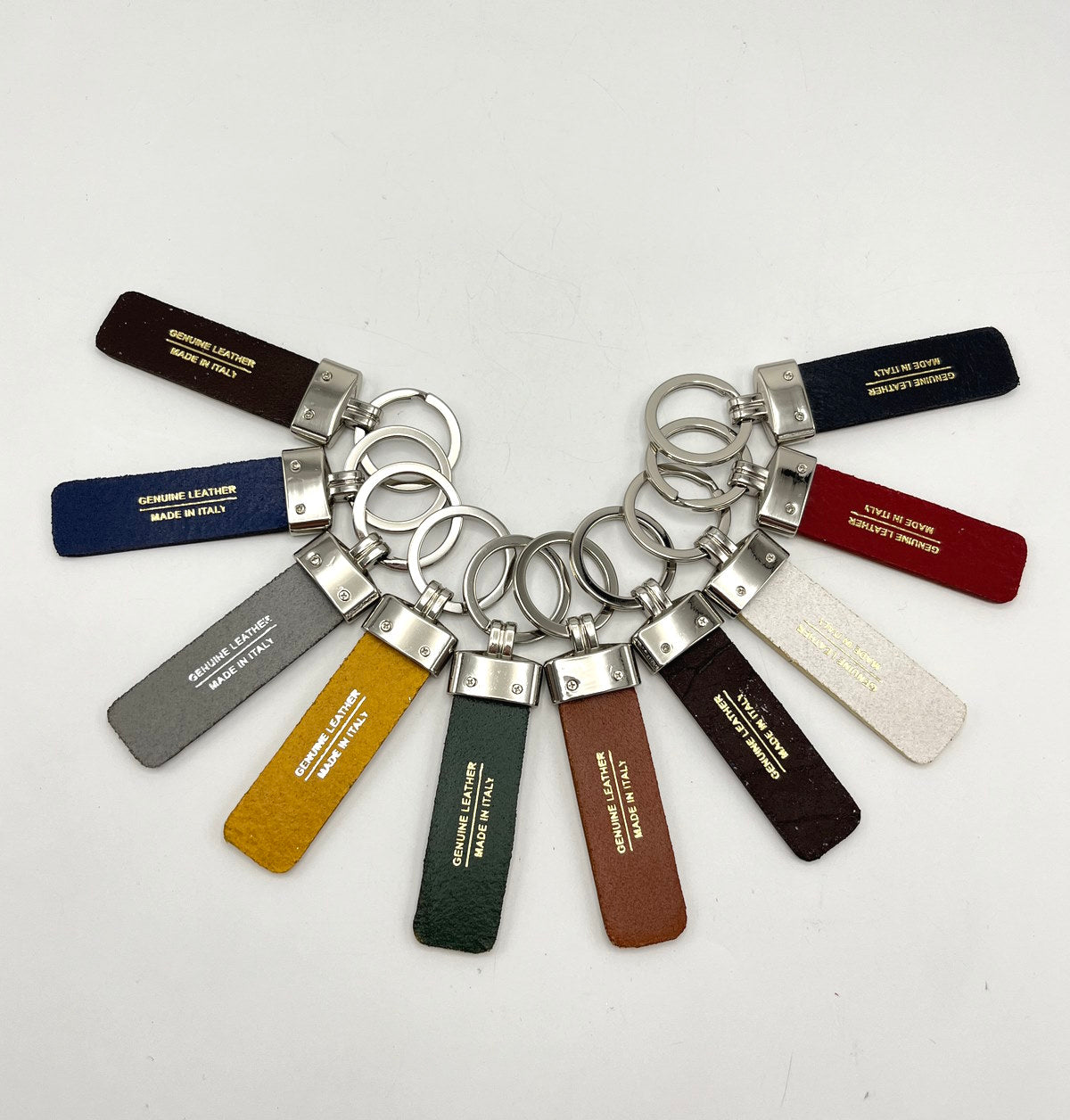 Genuine leather Keychain, Made in Italy, art. KFirenze2