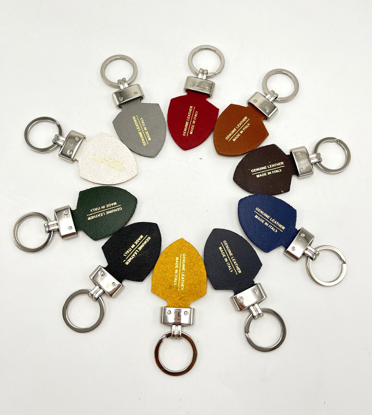Genuine leather Keychain, Made in Italy, art. KFirenze1