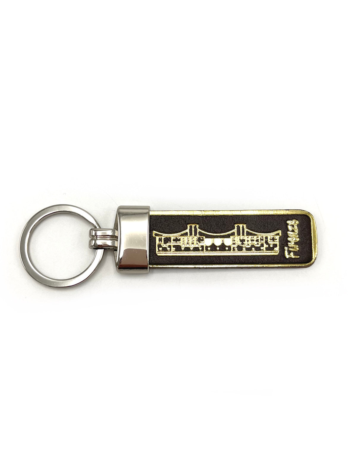 Genuine leather Keychain, Made in Italy, art. KFIRENZE3