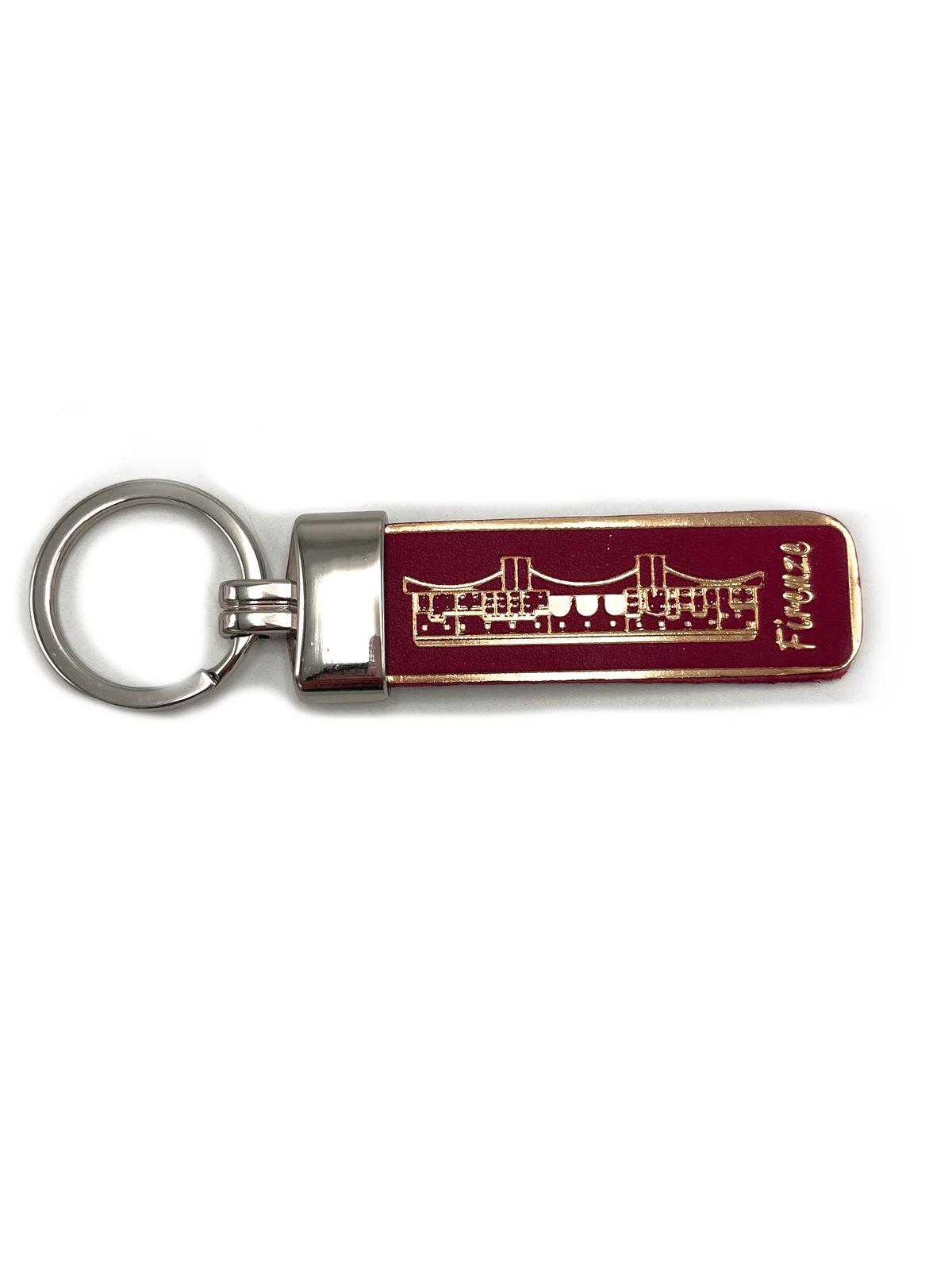Genuine leather Keychain, Made in Italy, art. KFIRENZE3