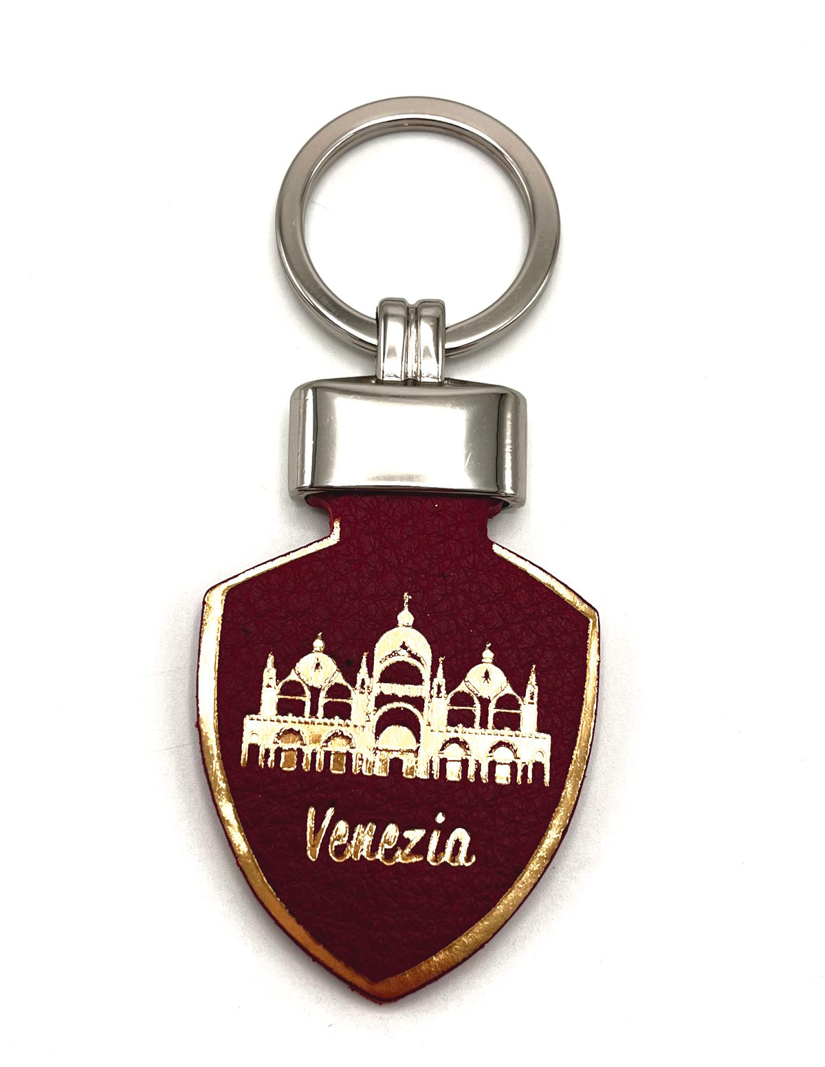 Genuine leather Keychain, Made in Italy, art. KVENEZIA2