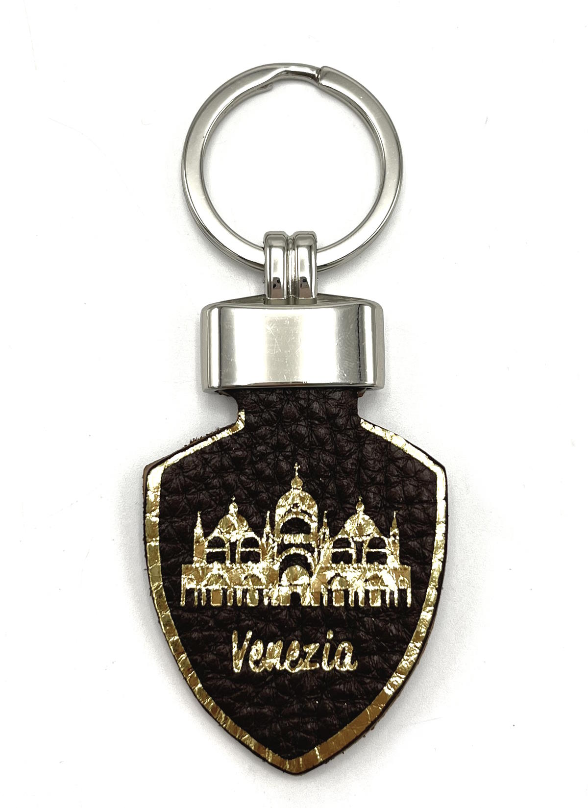 Genuine leather Keychain, Made in Italy, art. KVENEZIA2