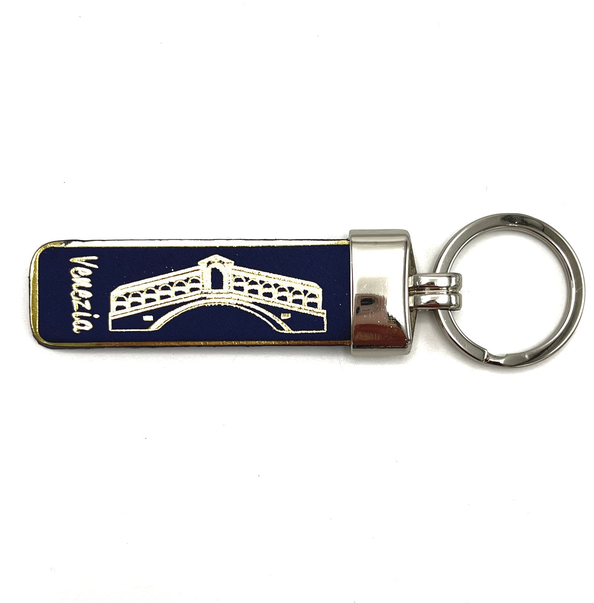 Genuine leather Keychain, Made in Italy, art. KVENEZIA3