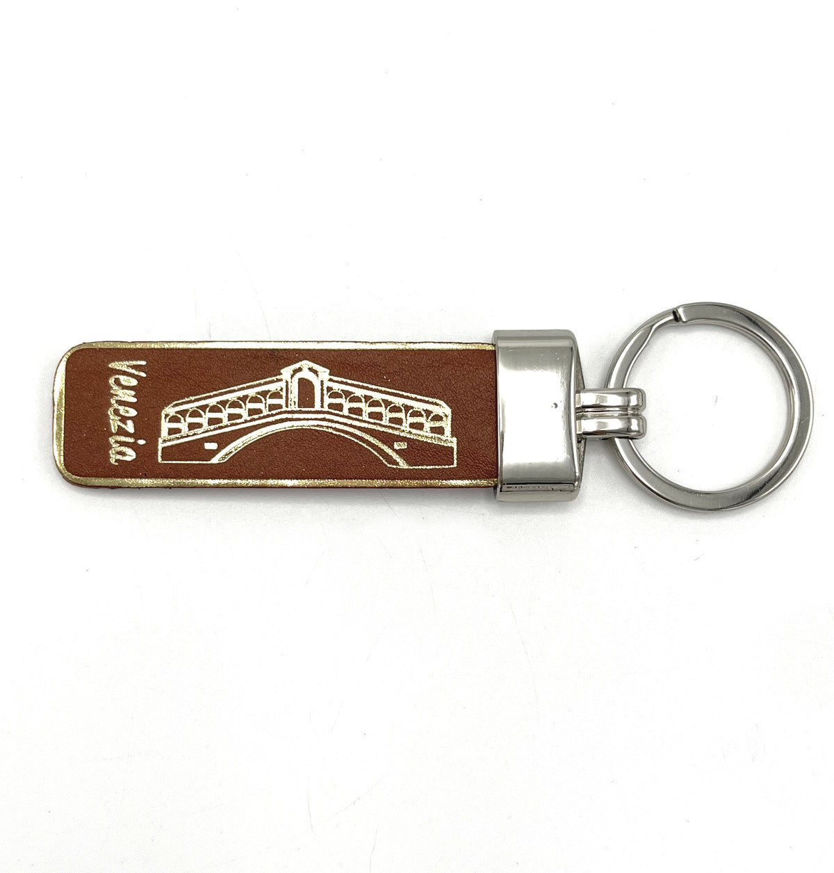 Genuine leather Keychain, Made in Italy, art. KVENEZIA3