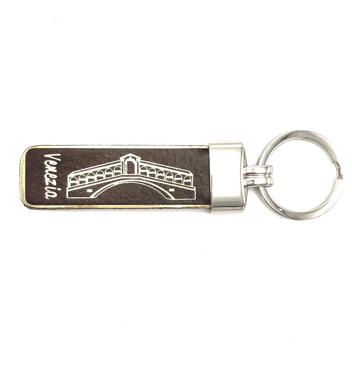 Genuine leather Keychain, Made in Italy, art. KVENEZIA3