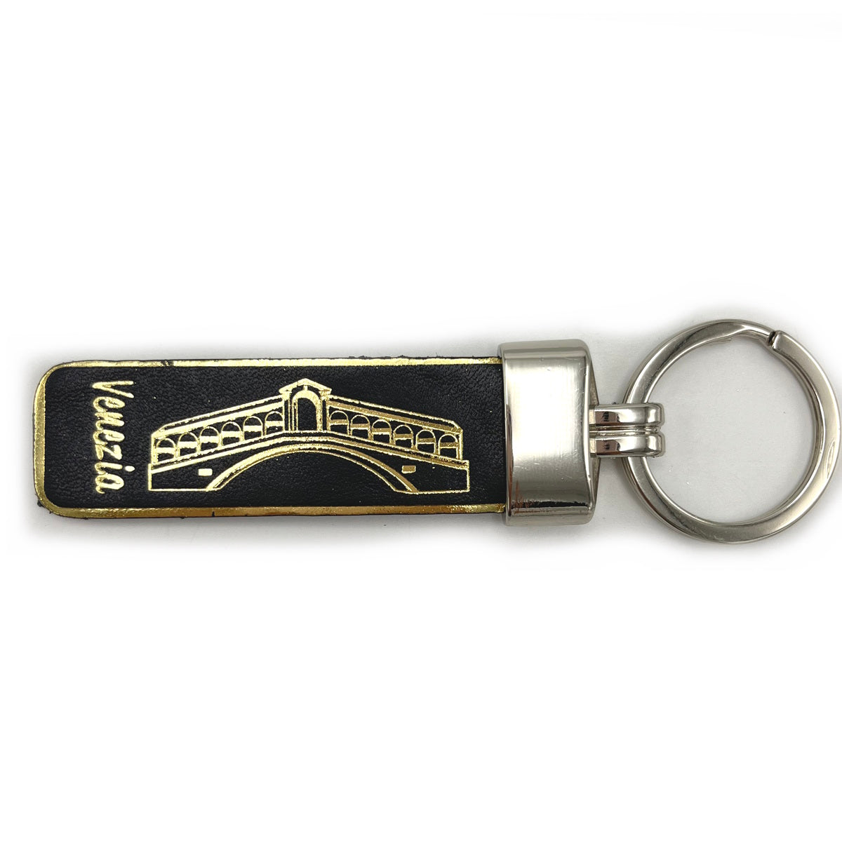 Genuine leather Keychain, Made in Italy, art. KVENEZIA3