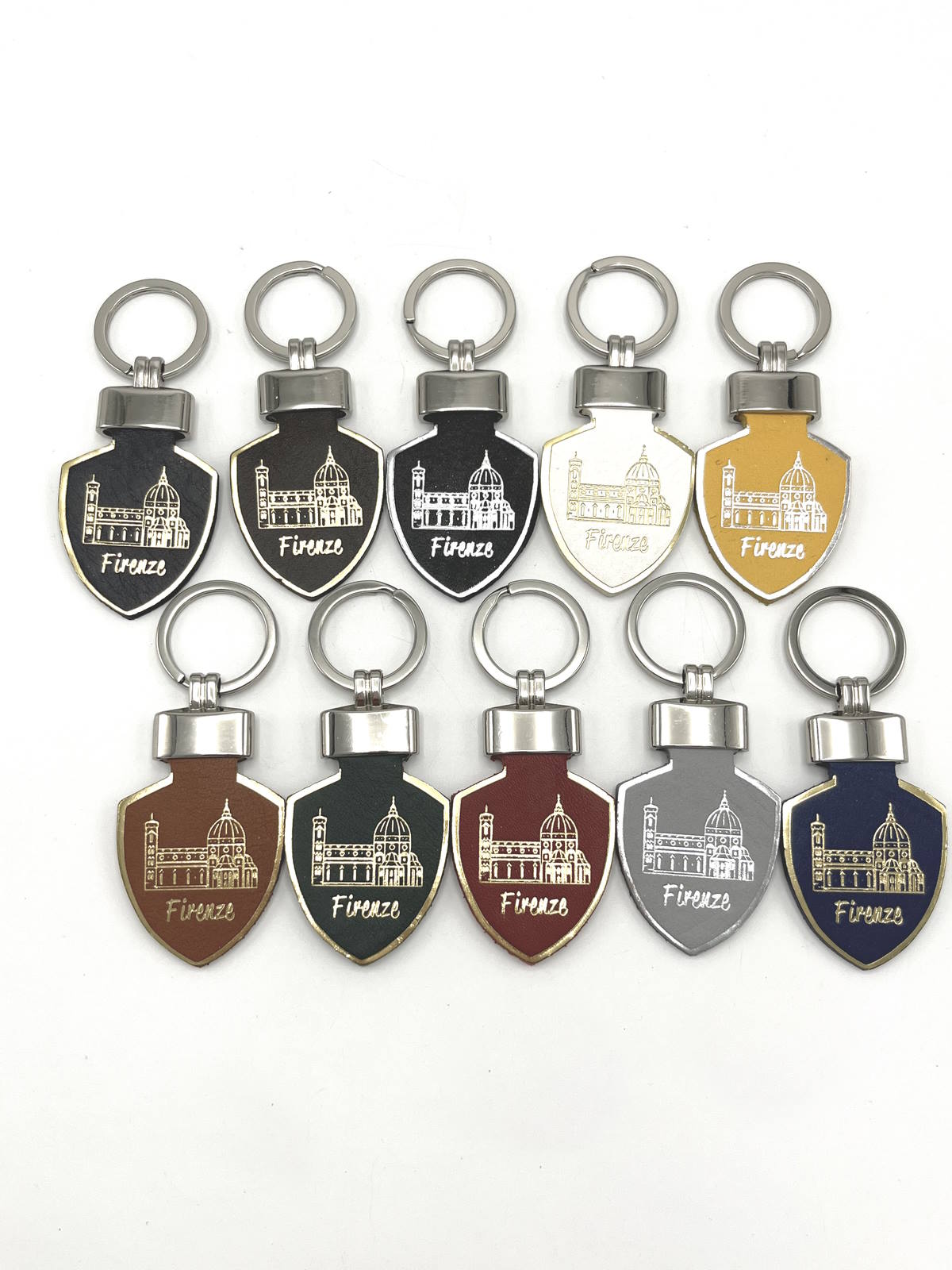 Genuine leather Keychain, Made in Italy, art. KFIRENZE4 - Suie Valentini