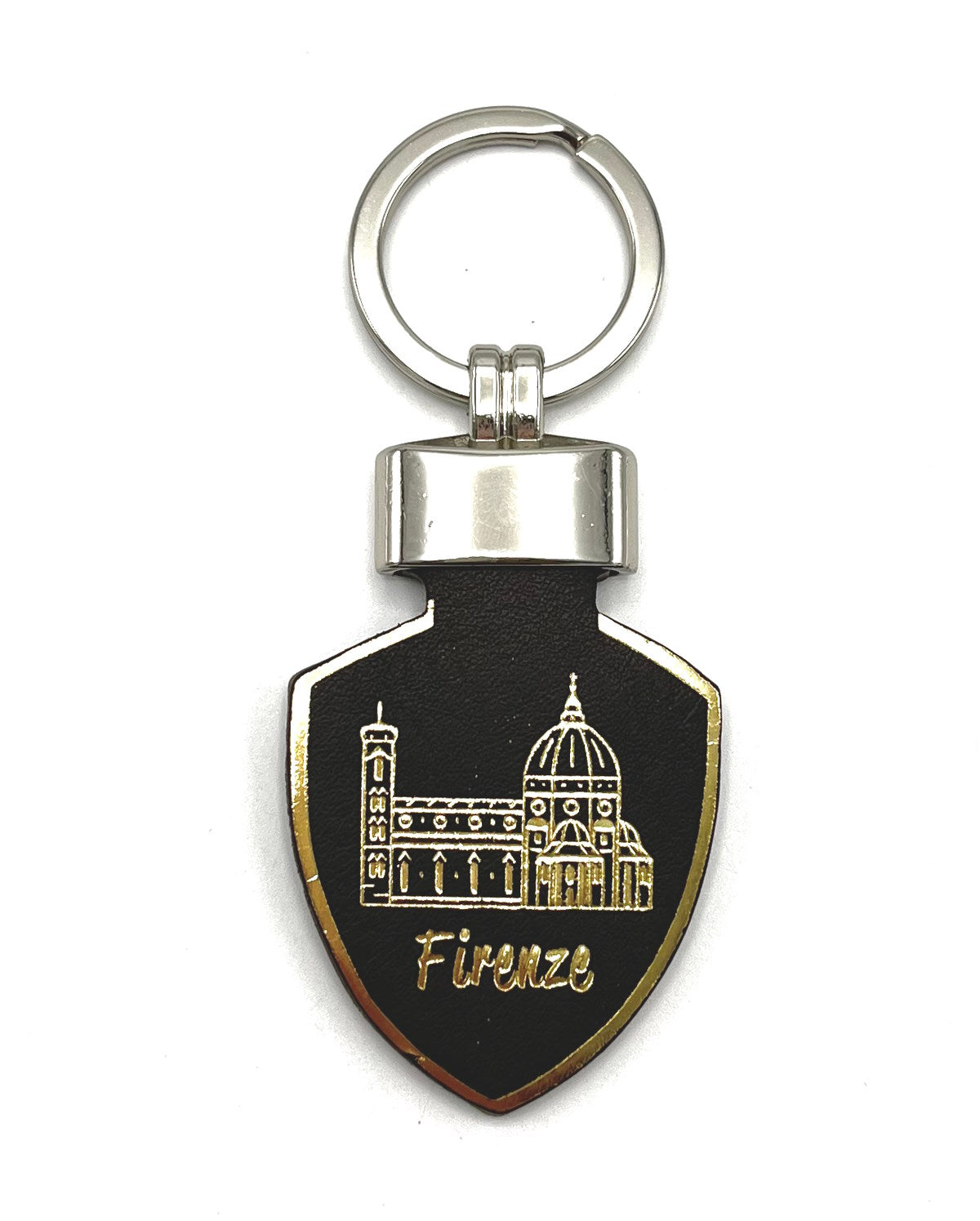 Genuine leather Keychain, Made in Italy, art. KFIRENZE4
