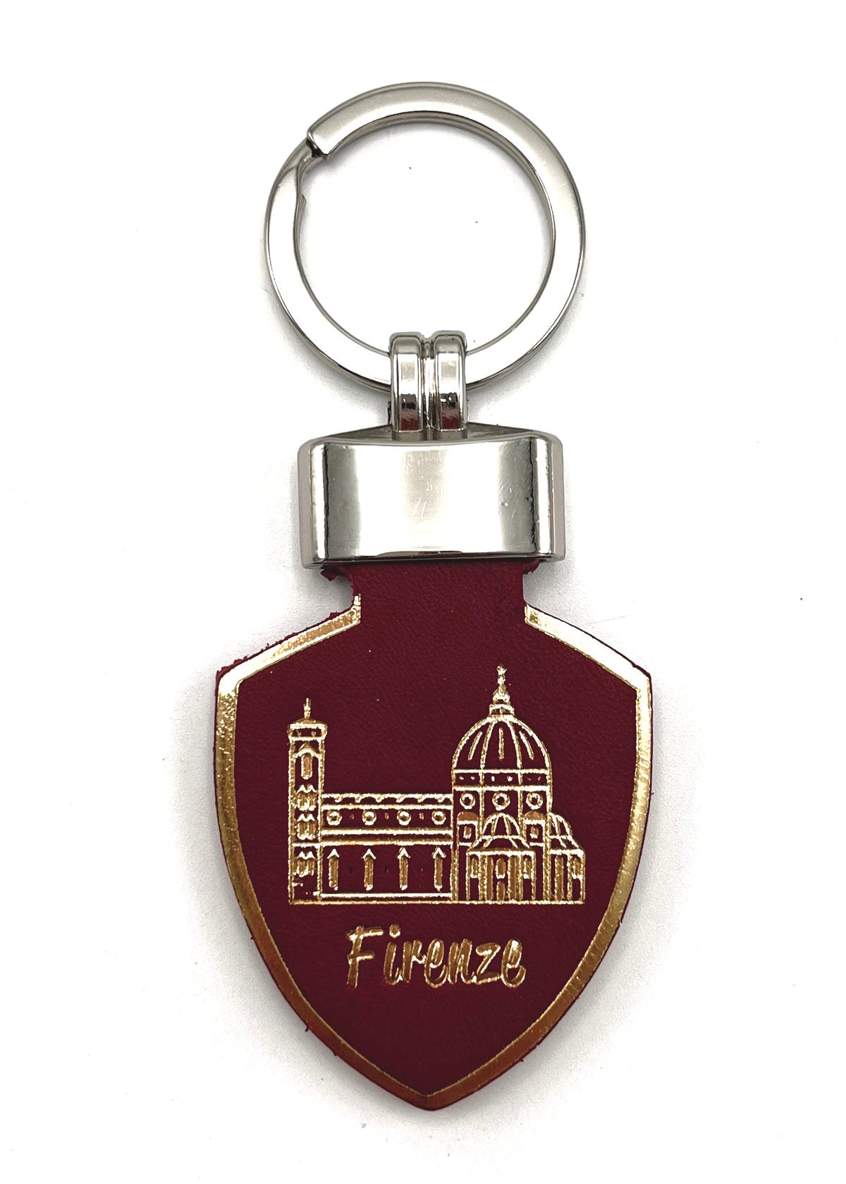 Genuine leather Keychain, Made in Italy, art. KFIRENZE4