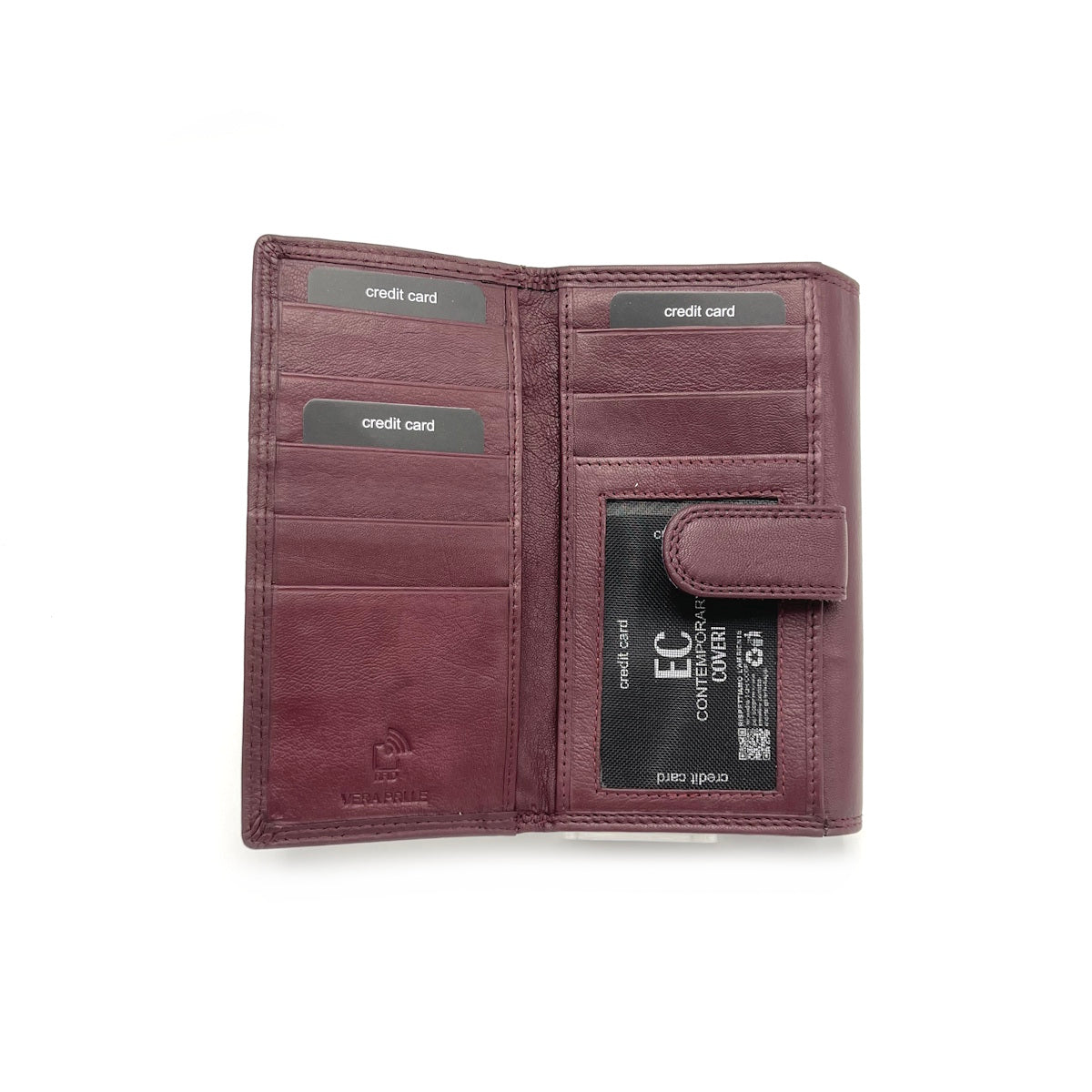 Women's genuine leather wallet, EC COVERI, art. EC25760-30