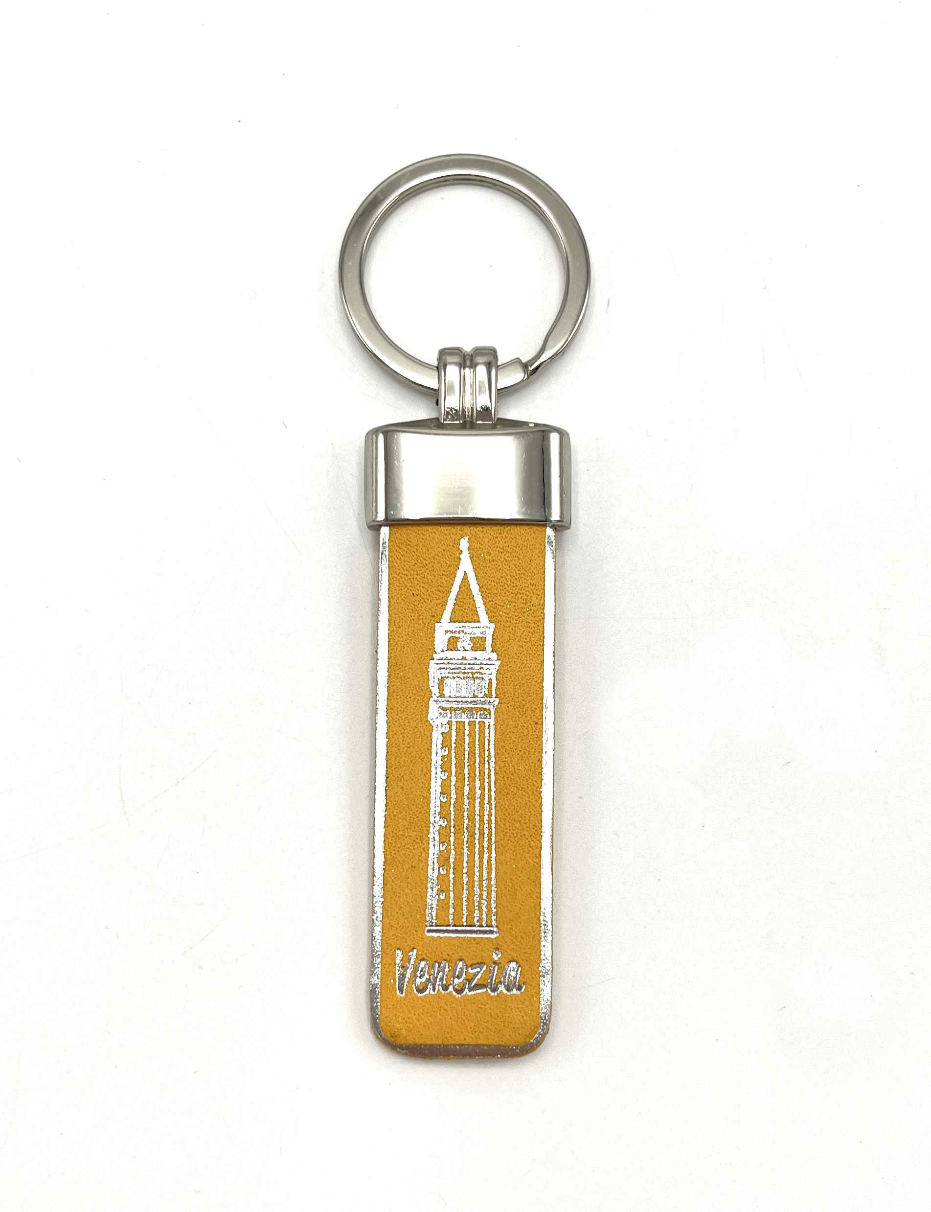 Genuine leather Keychain, Made in Italy, art. KVENEZIA4