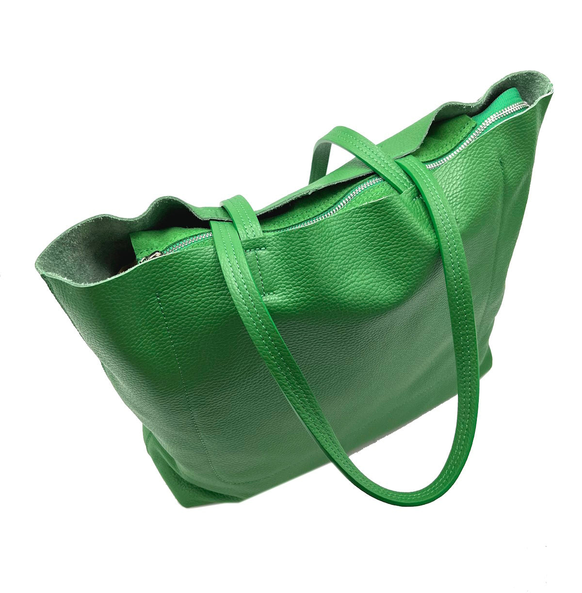 Genuine leather shopping bag, for women, Made in Italy, art. 112443