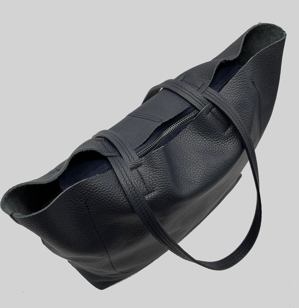 Genuine leather shopping bag, for women, Made in Italy, art. 112443