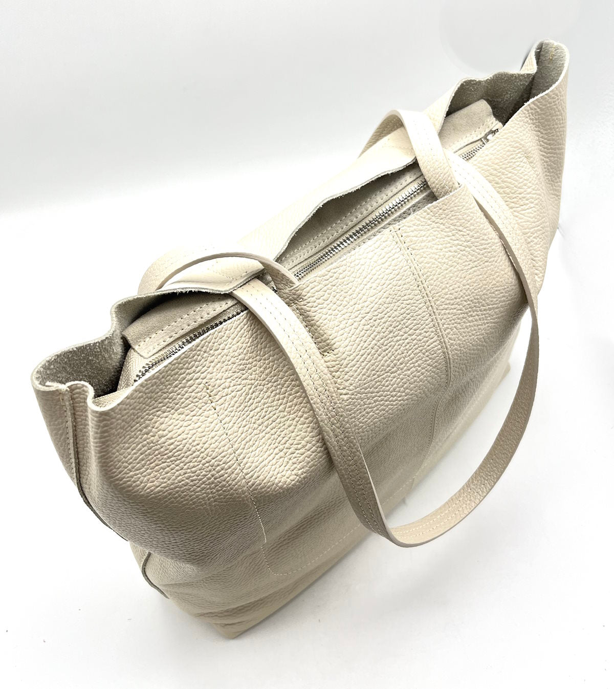 Genuine leather shopping bag, for women, Made in Italy, art. 112443