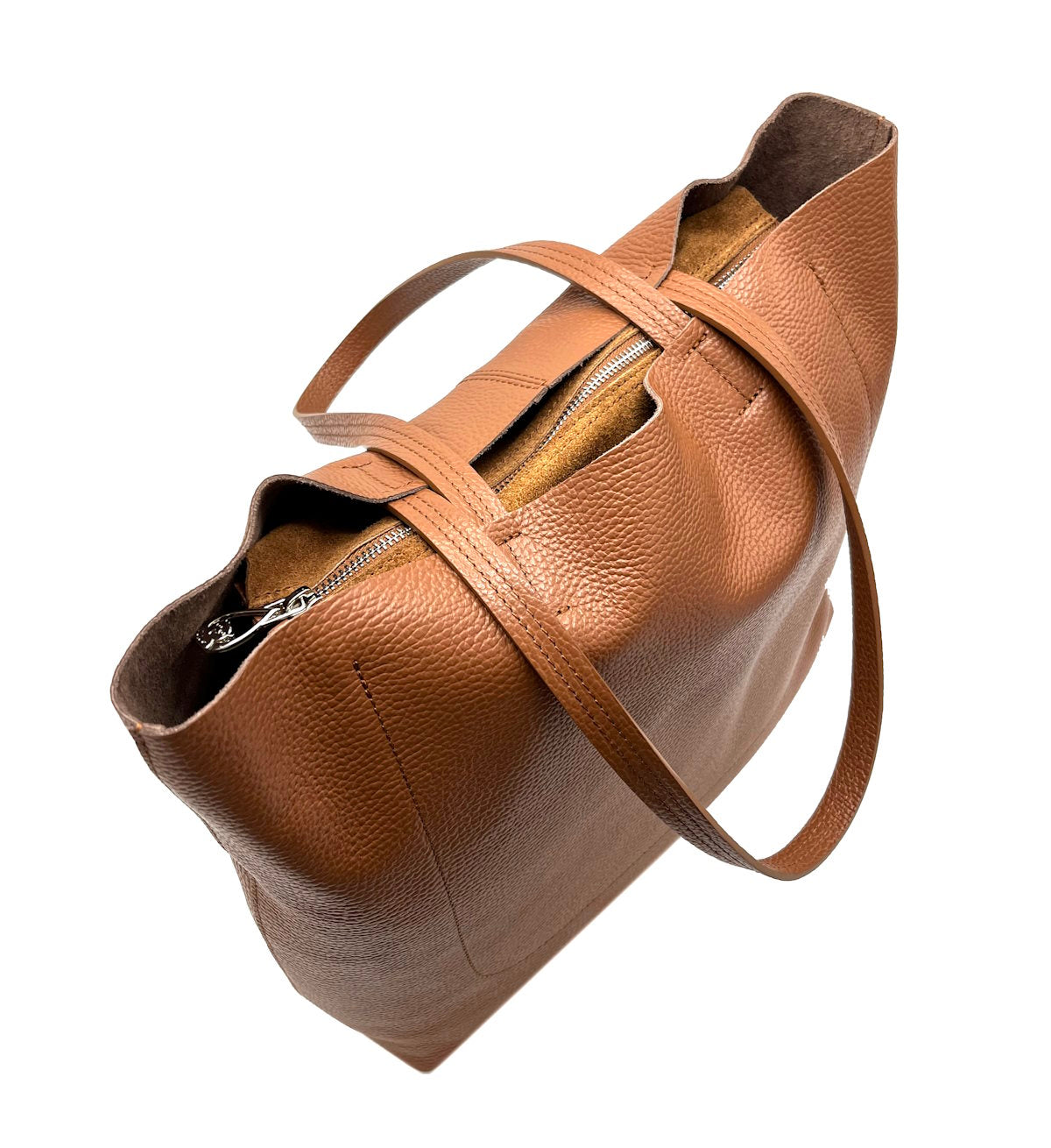 Genuine leather shopping bag, for women, Made in Italy, art. 112443