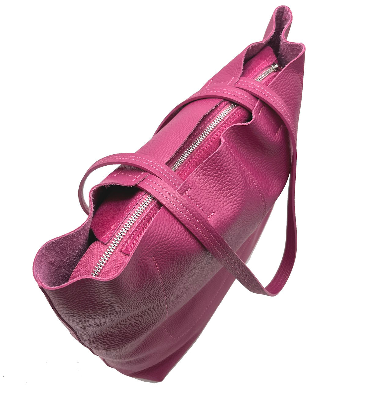 Genuine leather shopping bag, for women, Made in Italy, art. 112443