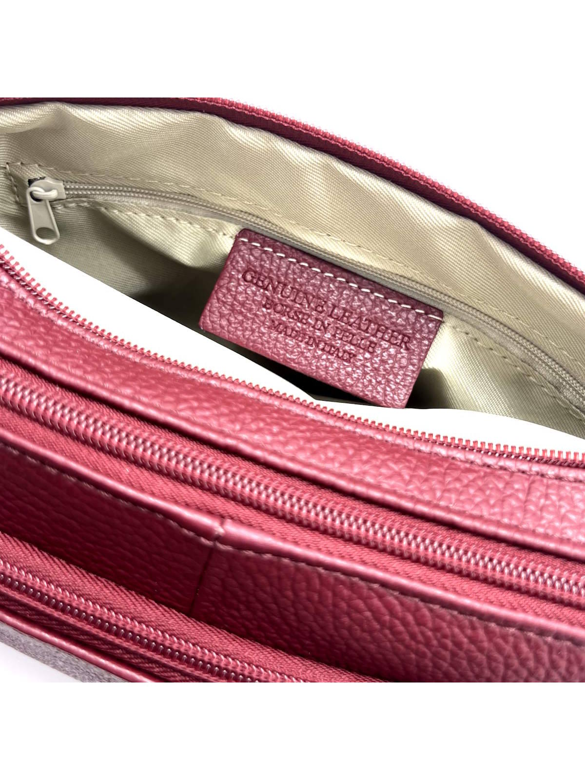 Genuine leather shoulder bag, Made in Italy, art. 112650