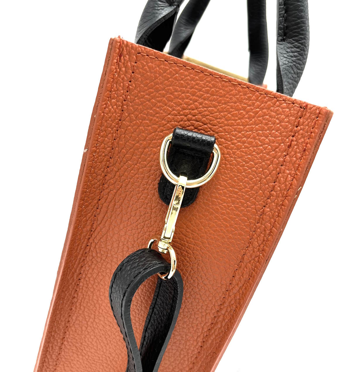 Genuine leather shoulder bag, for women, made in Italy, art. 112445