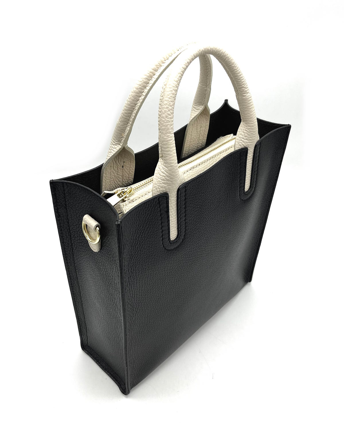 Genuine leather shoulder bag, for women, made in Italy, art. 112445