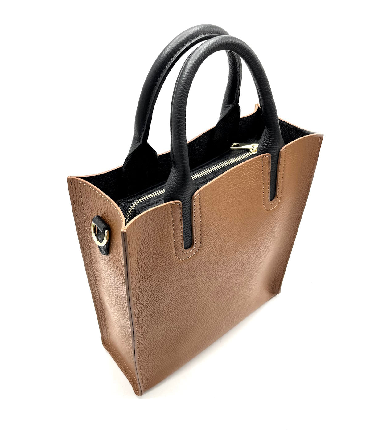 Genuine leather shoulder bag, for women, made in Italy, art. 112445