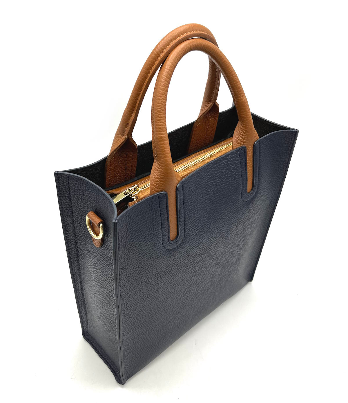 Genuine leather shoulder bag, for women, made in Italy, art. 112445