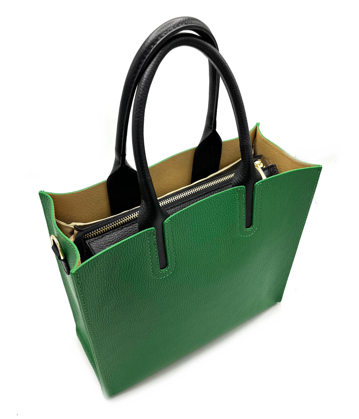 Genuine leather shoulder bag, for women, made in Italy, art. 112444