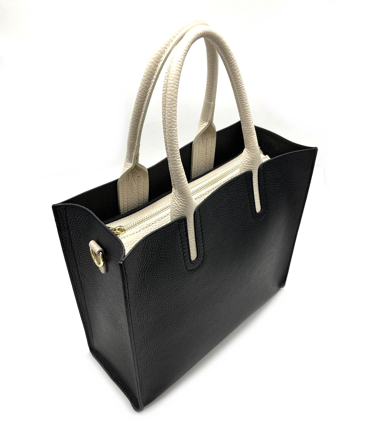 Genuine leather shoulder bag, for women, made in Italy, art. 112444