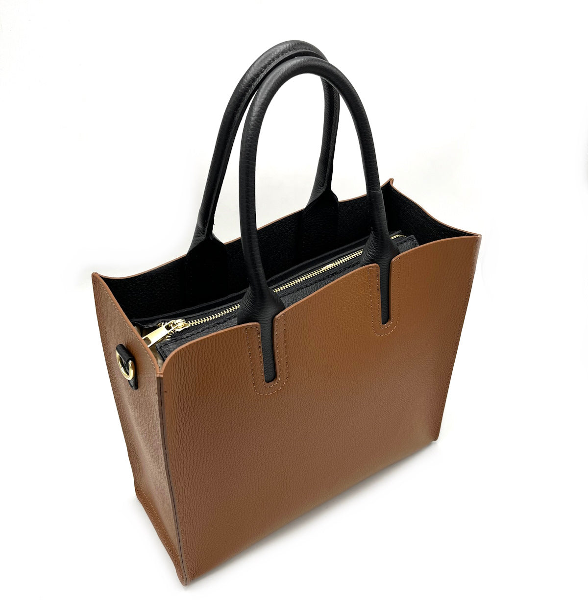 Genuine leather shoulder bag, for women, made in Italy, art. 112444