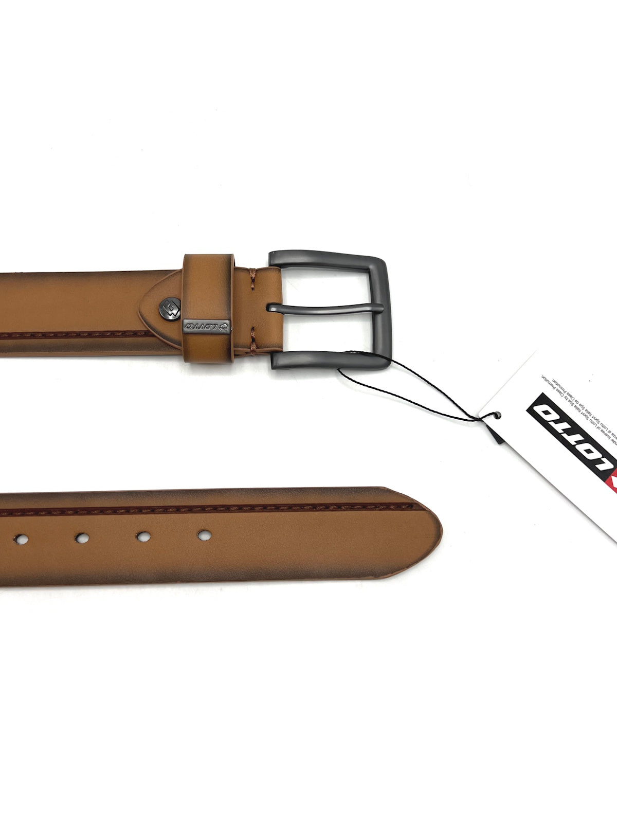 Men's Belt with Contrast Stitching, 38mm Width, Pin Buckle | LOTTO | Art. LTT1336.392
