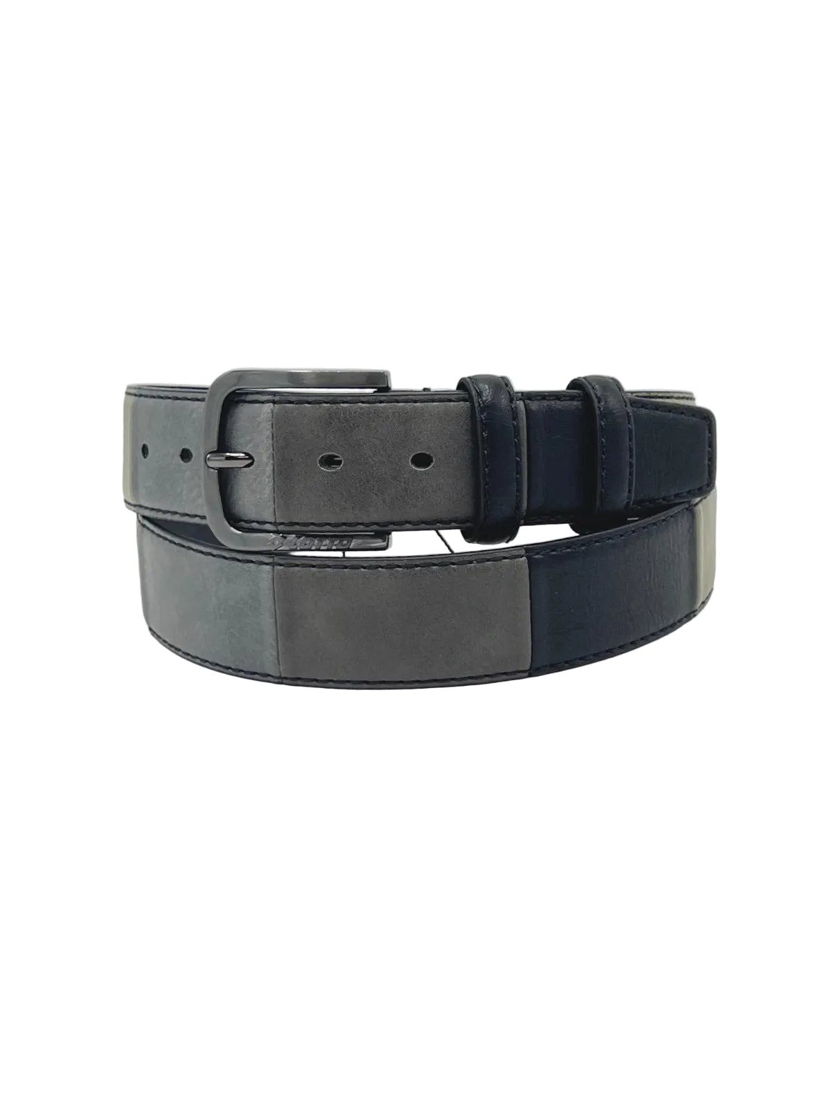 Men's Patchwork Belt with Double-Stitched Edges, 38mm Width, Pin Buckle | LOTTO | Art. LTT1361