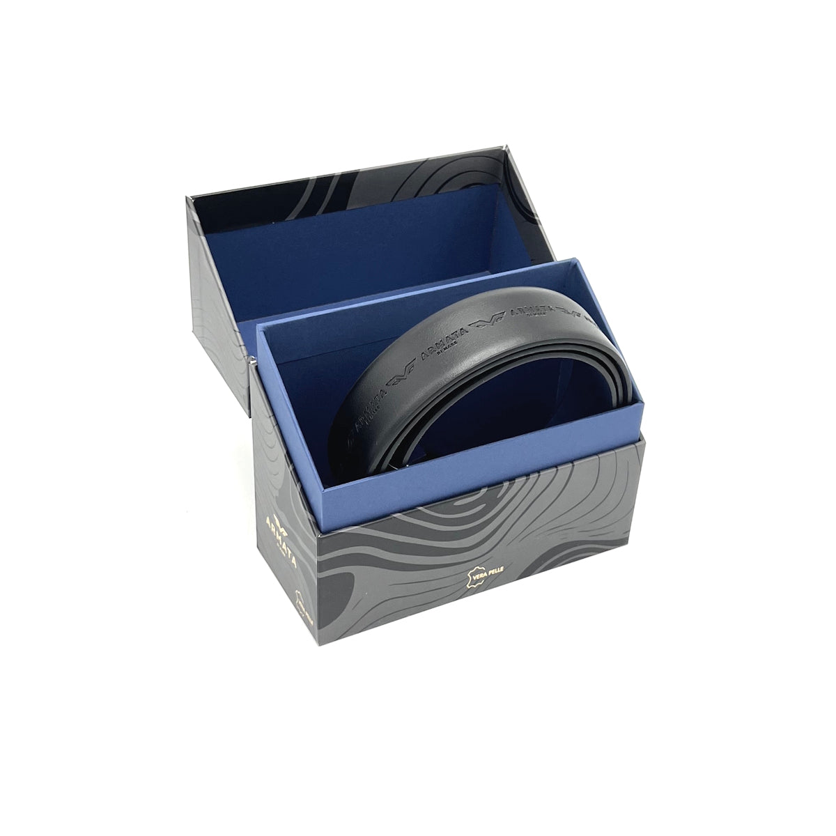 Christmas Gifts Idea, Leather Belt with Gift Box, Armata di Mare, art. IDK980-35