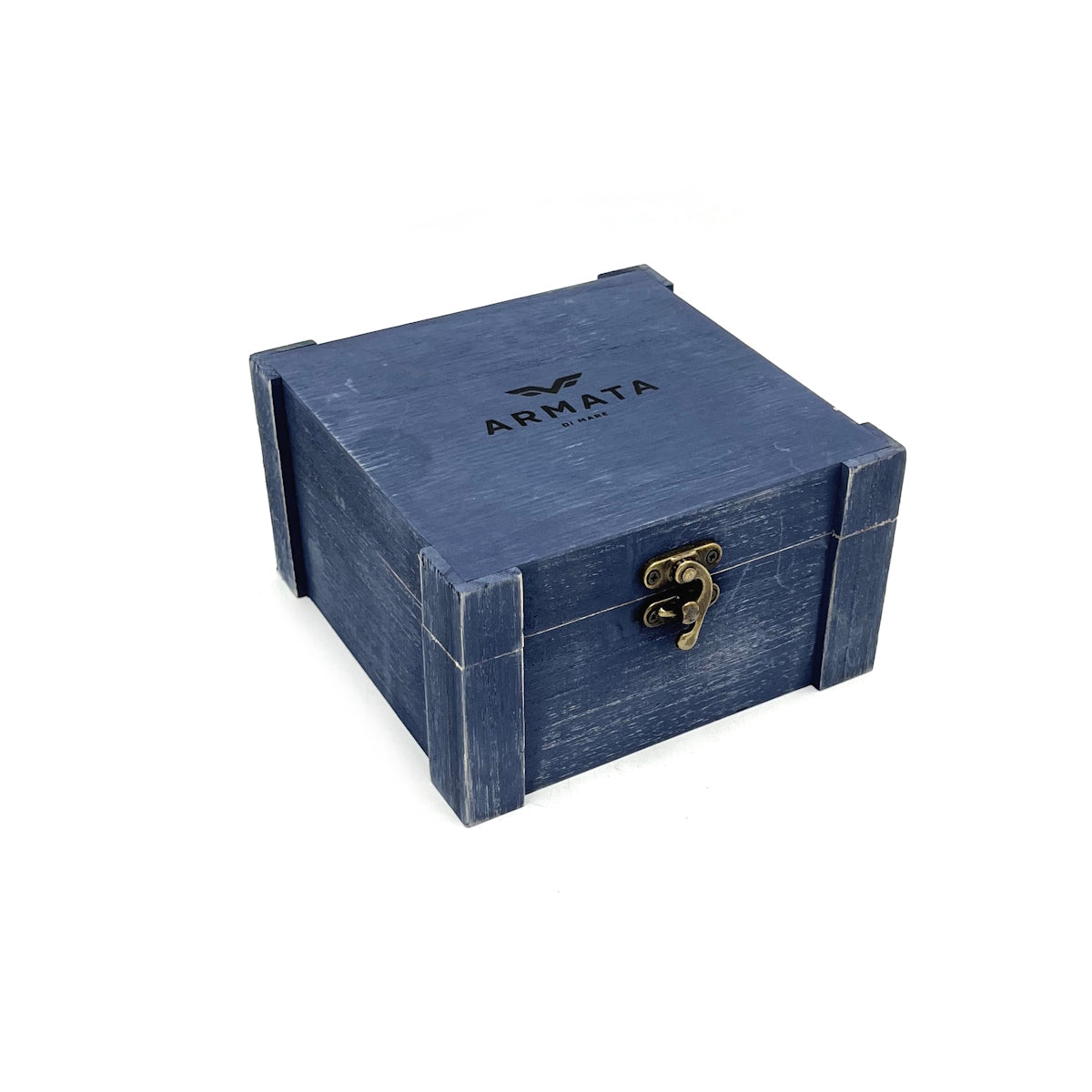 Christmas Gifts Idea, Leather Belt with Woolden Box, Armata di Mare, art. IDK997-40