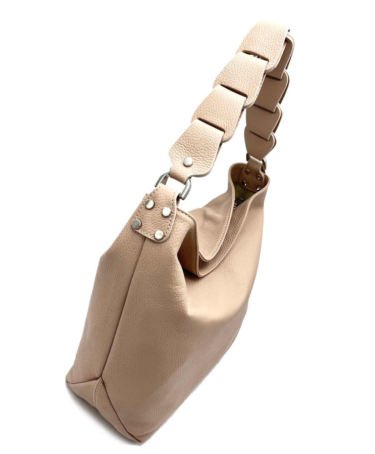 Genuine leather shoulder bag, big size, Made in Italy, art. 112420