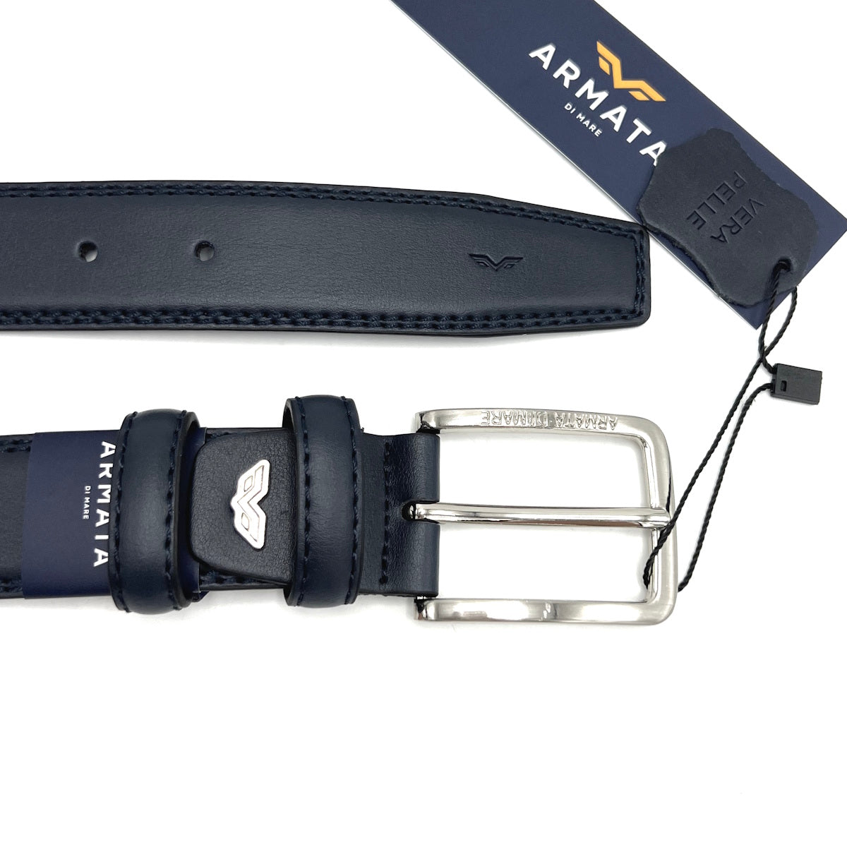 Christmas Gifts Idea, Leather Belt with Gift Box, Armata di Mare, art. IDK981-35