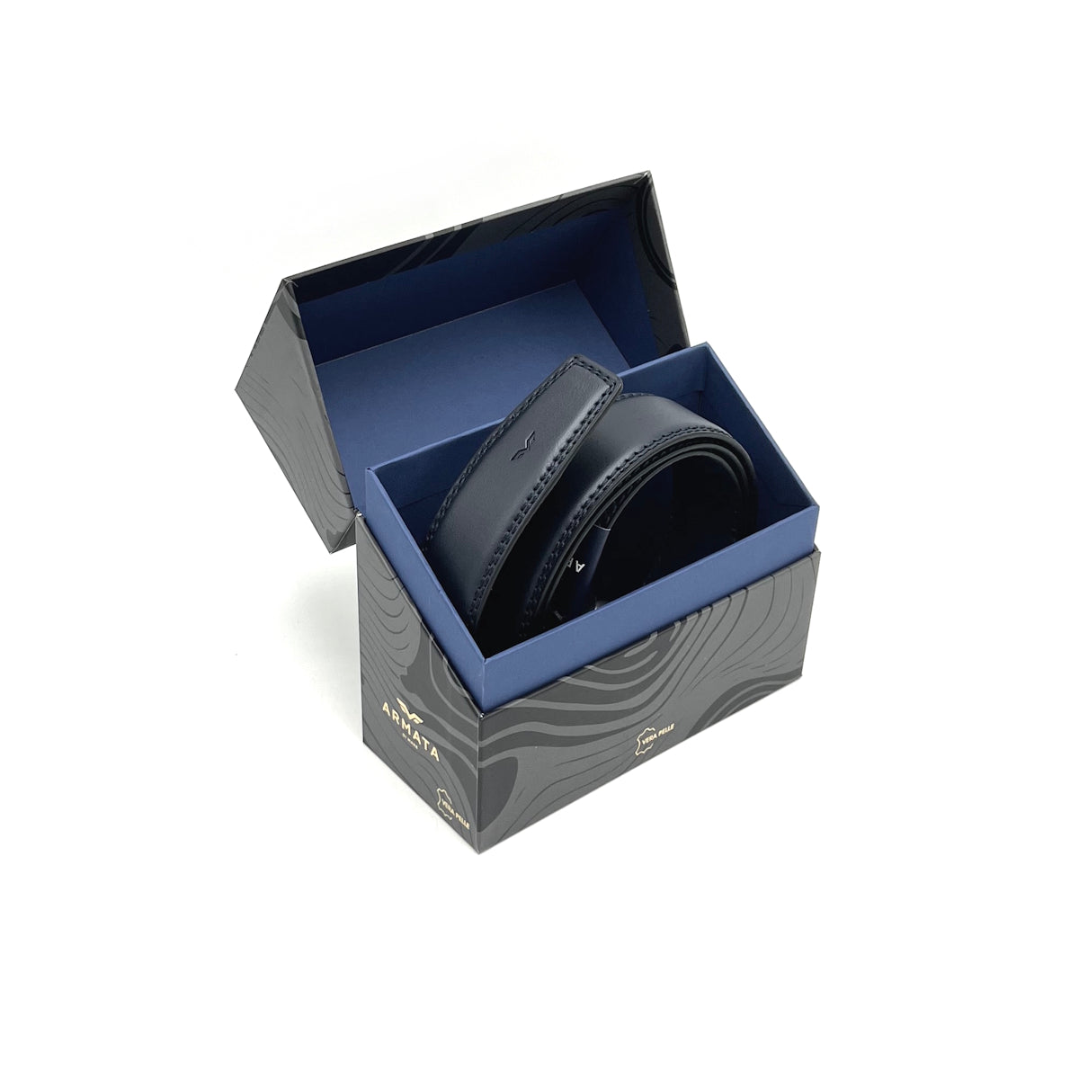 Christmas Gifts Idea, Leather Belt with Gift Box, Armata di Mare, art. IDK981-35