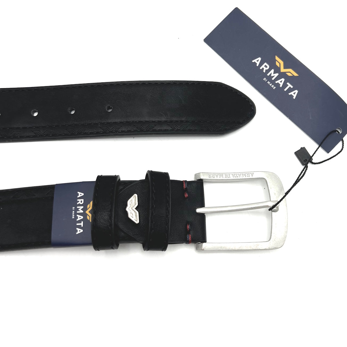 Christmas Gifts Idea, Leather Belt with Wooden Box, Armata di Mare, art. IDK995-40