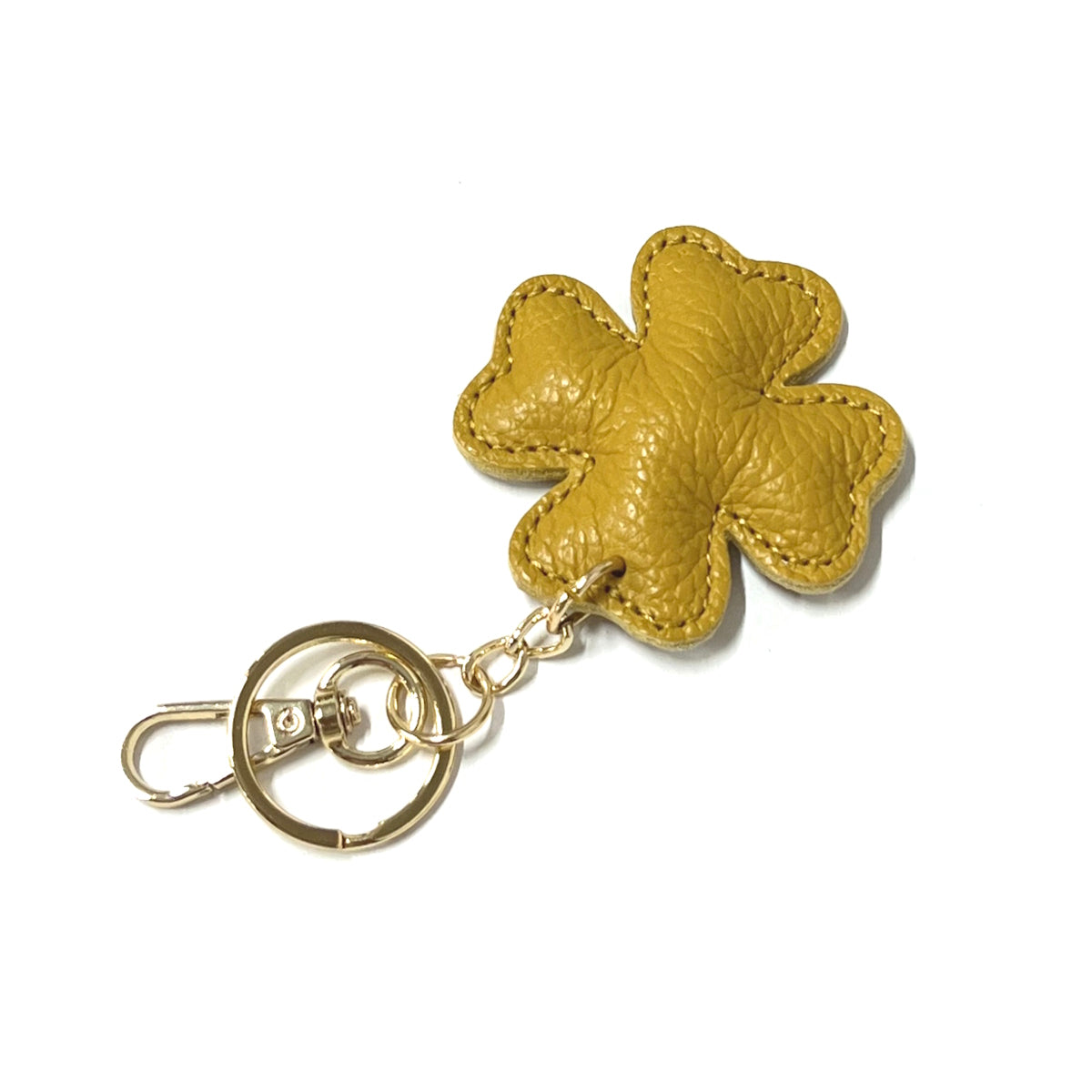 Genuine leather key chain, Lucky leaf, art. PO04
