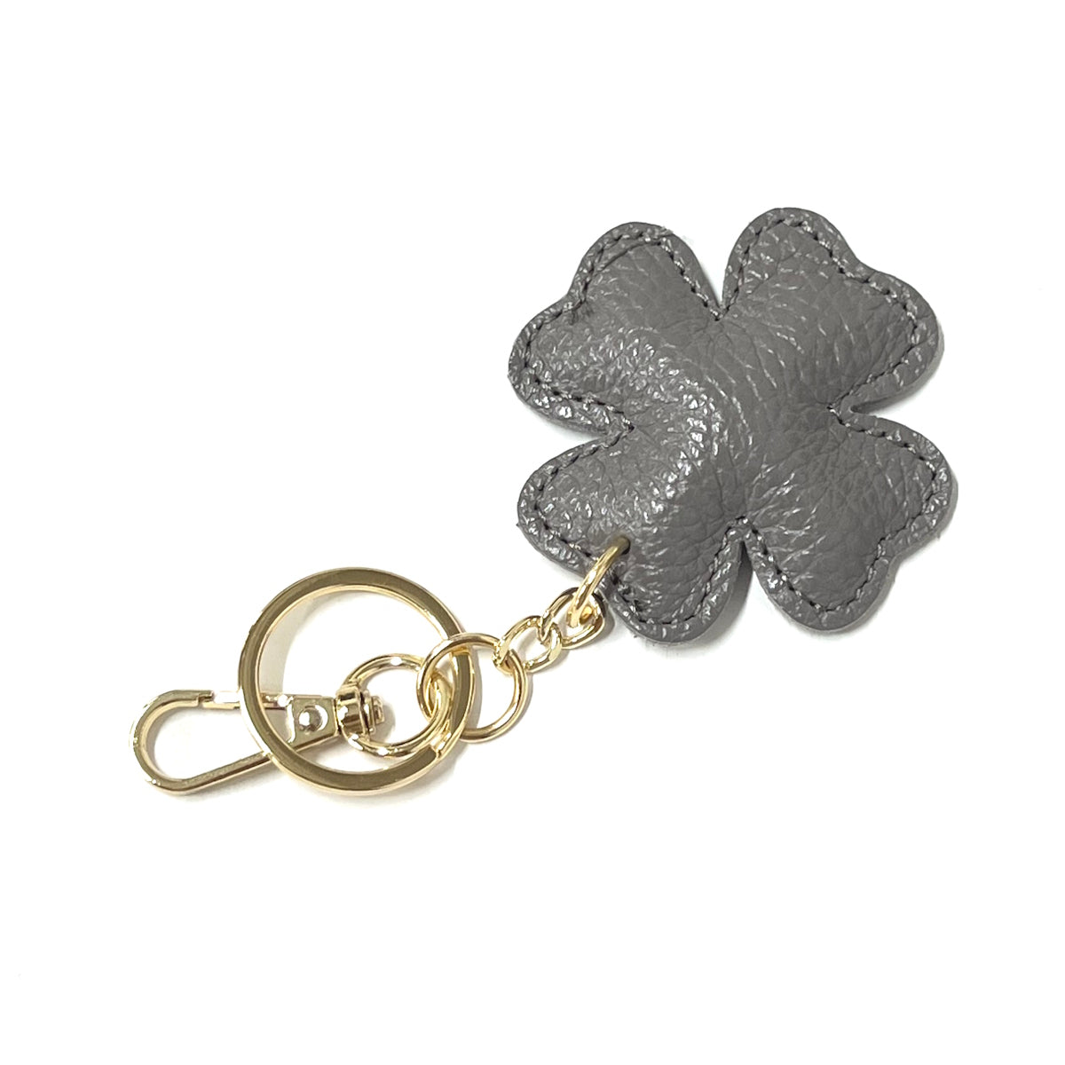 Genuine leather key chain, Lucky leaf, art. PO04