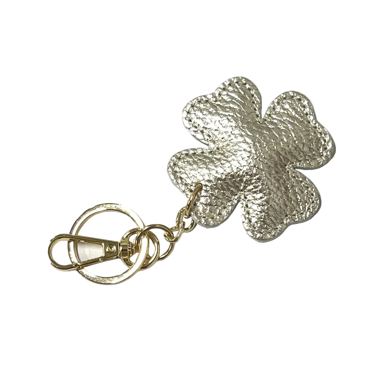 Genuine leather key chain, Lucky leaf, art. PO04