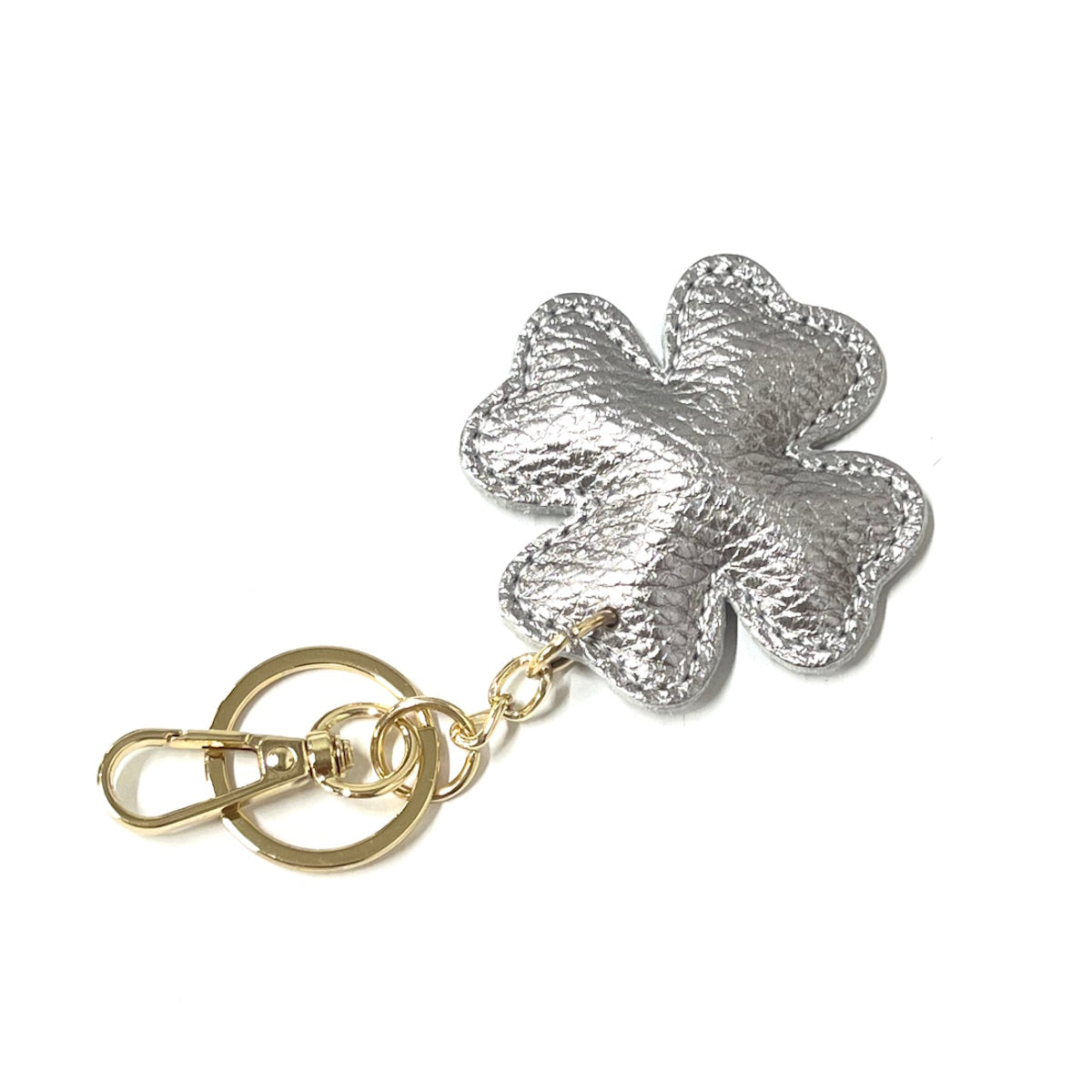 Genuine leather key chain, Lucky leaf, art. PO04