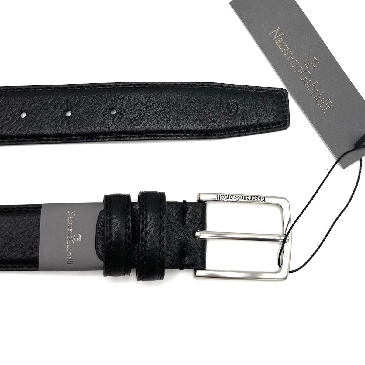 Christmas Gifts Idea, Leather Belt with Wooden Box, N.Gabrielli, art. IDK990-35