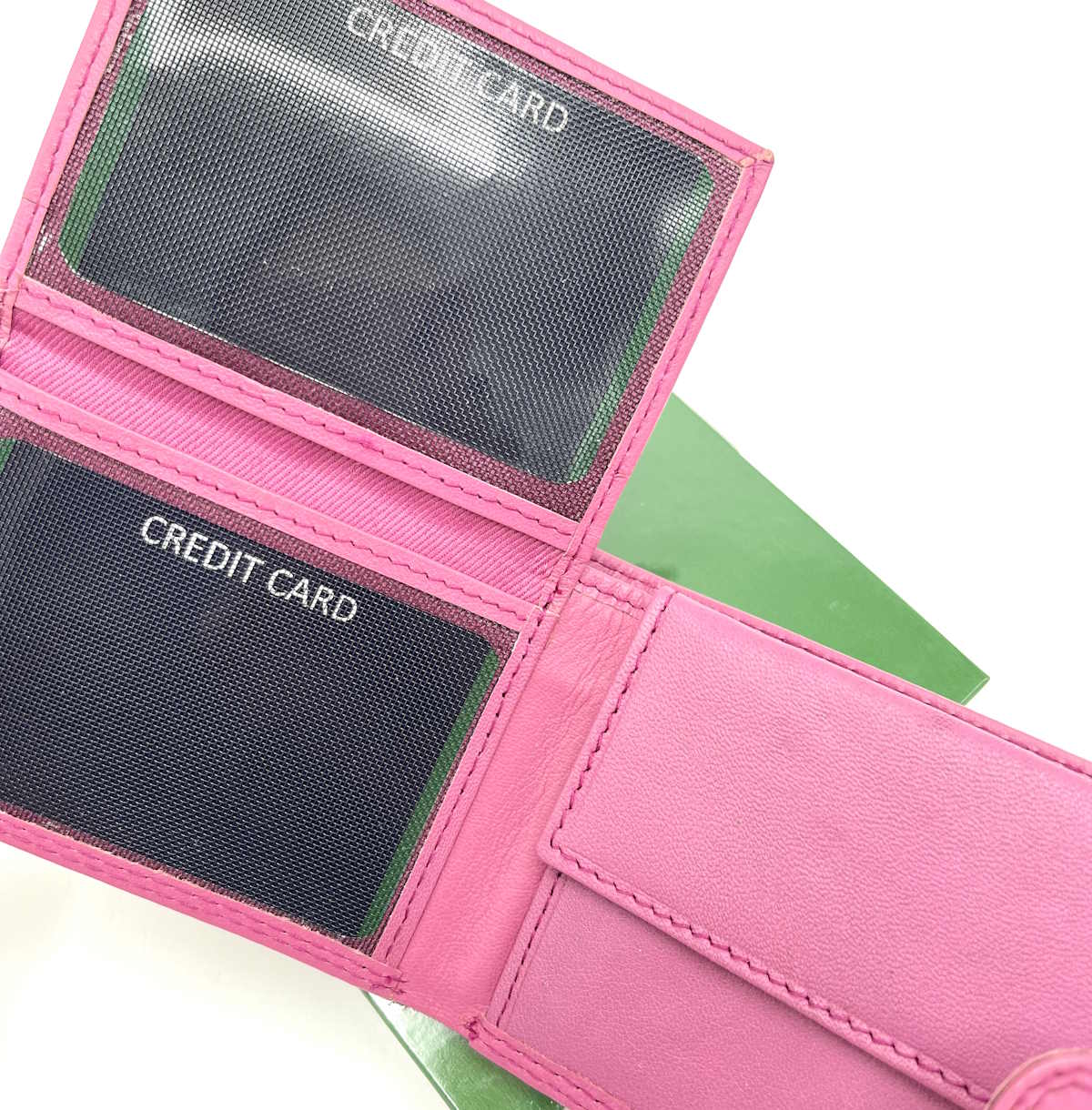 Portafoglio piccolo in vera pelle, da donna, art. 010.422