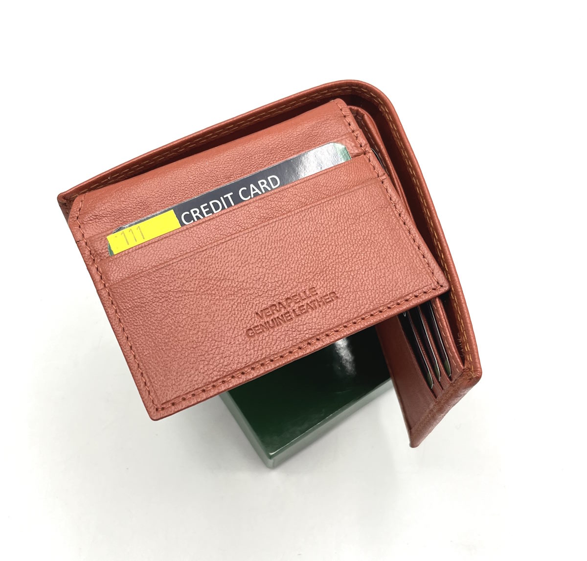 Portafoglio piccolo in vera pelle, da donna, art. 111.422