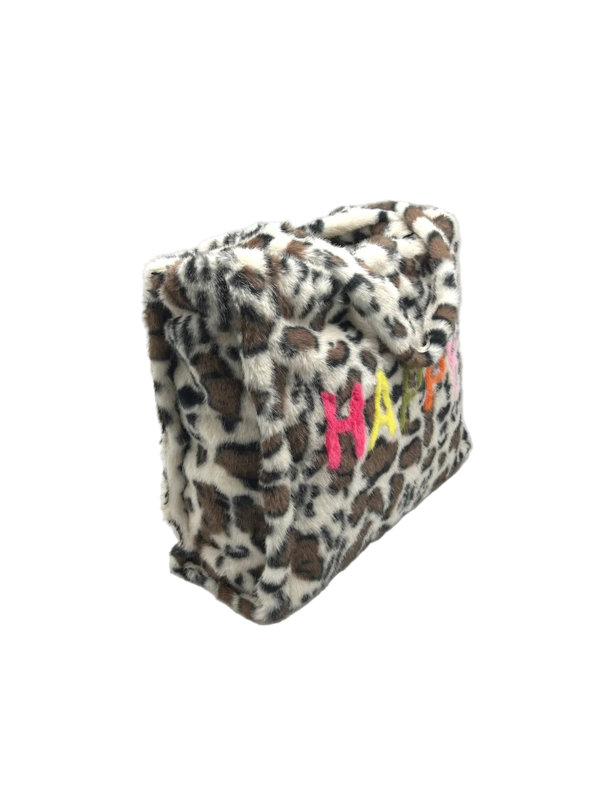 Plush Faux Fur Happy Leopard Oversized Tote Bag, Fall/Winter, Art. YH-26126.532