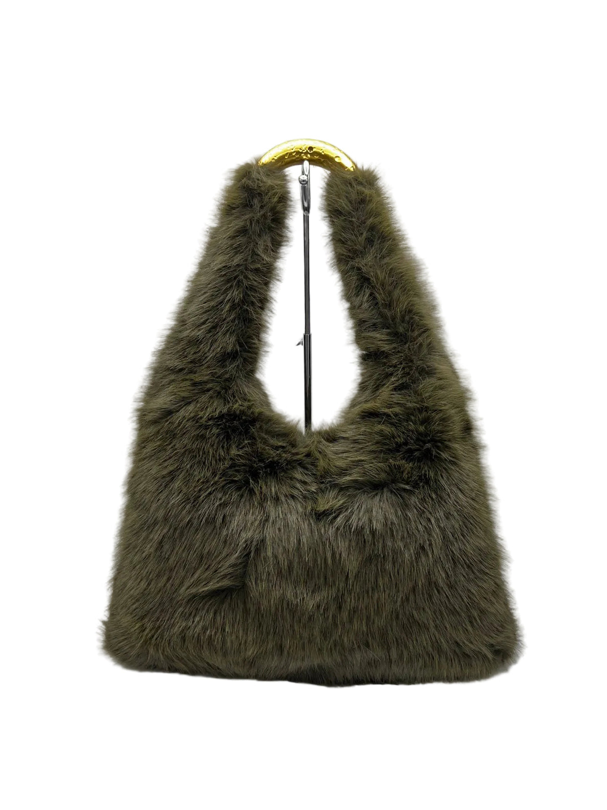 Plush Faux Fur Hobo Shoulder Bag, Fall/Winter, Art. YH-26123.532