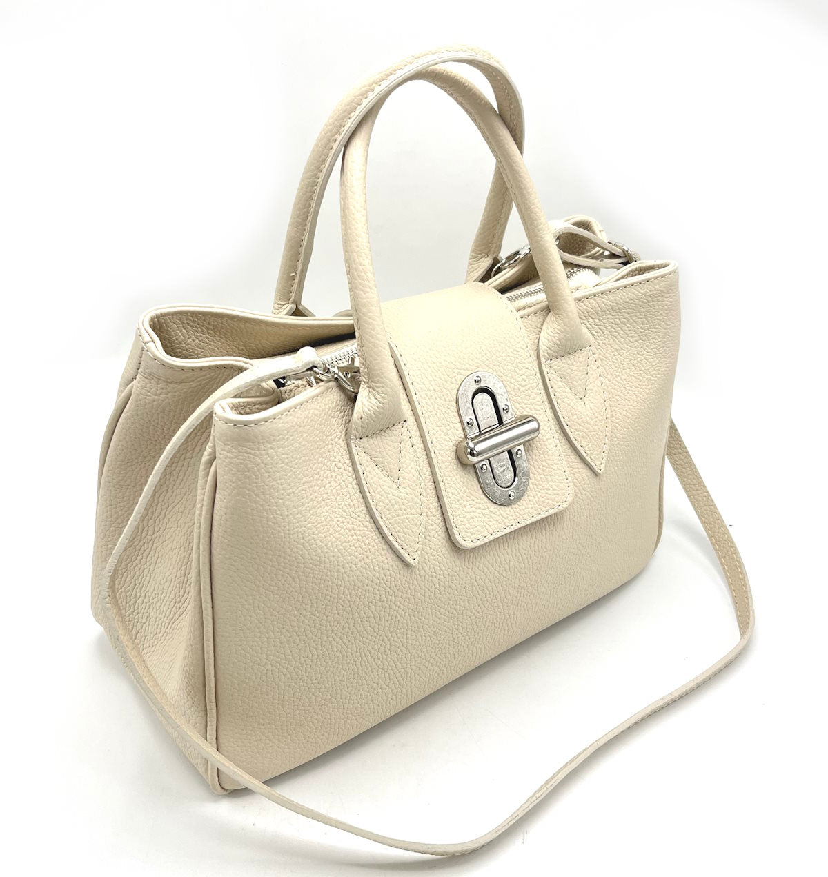 Genuine leather shoulder bag, for women, made in Italy, art. 112446