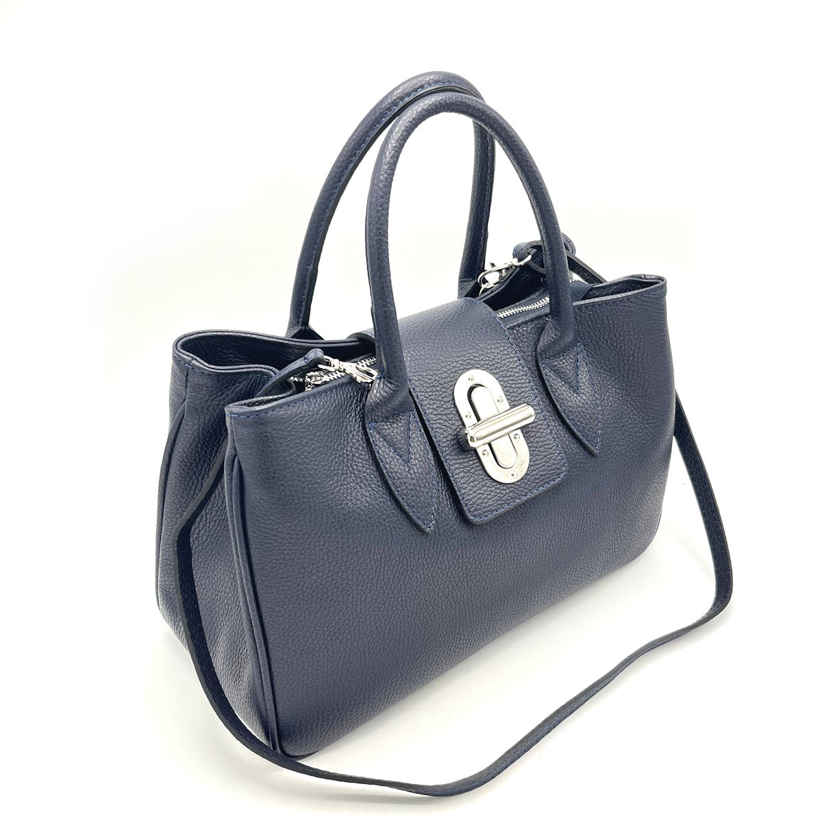 Genuine leather shoulder bag, for women, made in Italy, art. 112446