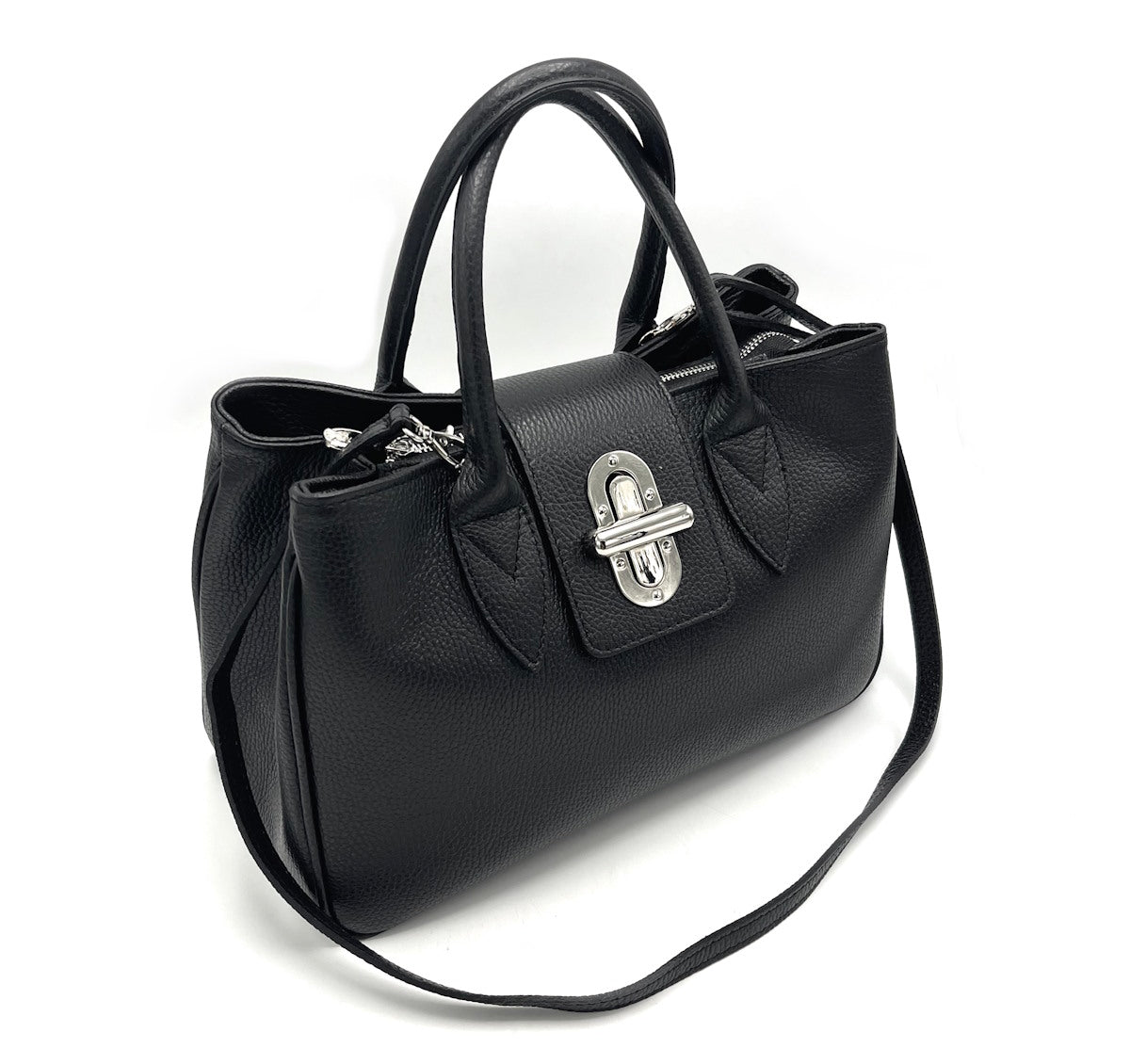 Genuine leather shoulder bag, for women, made in Italy, art. 112446