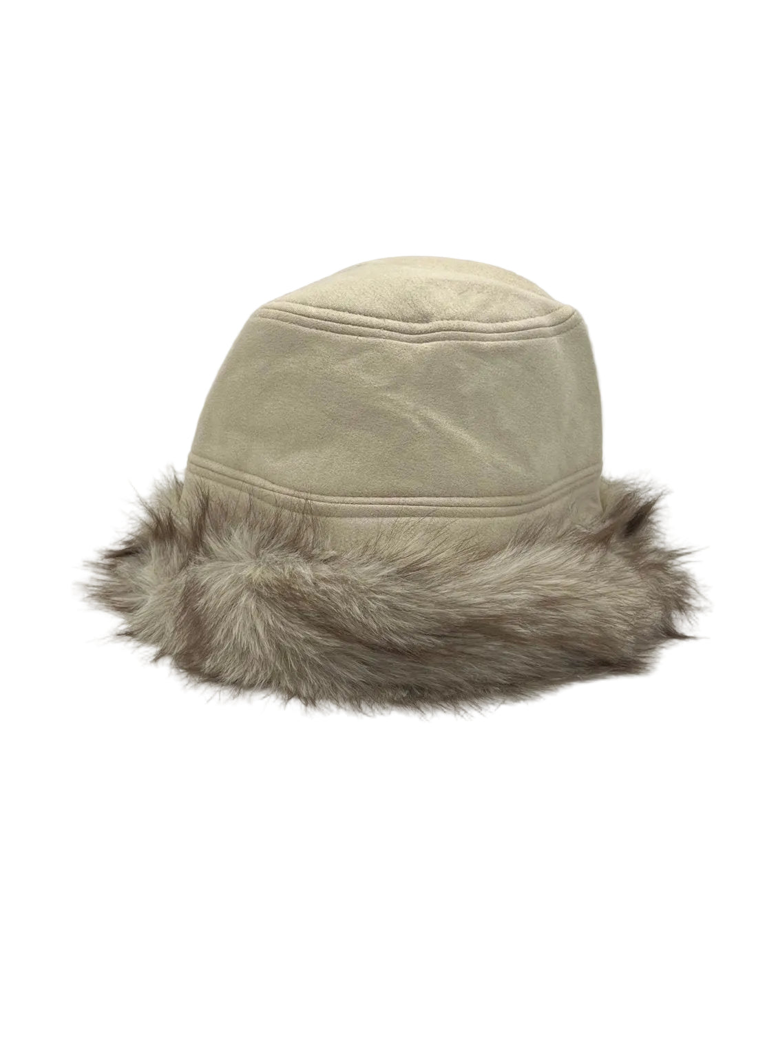 Reversible Plush Faux Fur & Faux Suede Bucket Hat, Fall/Winter, Art. XY-10.532